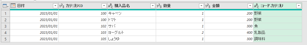 エクセル・PowerQuery・マージ