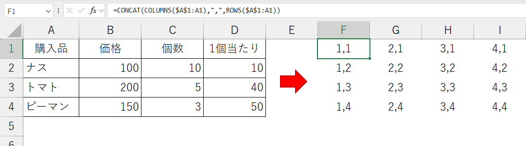 エクセル表データの行列(縦横)を関数で入れ替える3つの方法 | オフィスのQ&A